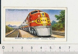 Santa Fe Super Chief Diesel Flyer Train Railway Chemin De Fer 88/8 - Wills