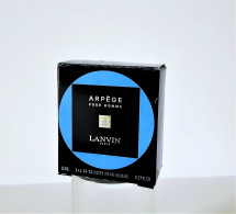 BOITE VIDE MINIATURE  De Parfum ARPEGE POUR HOMME   De  LANVIN  EDT   5 Ml - Miniaturen Herrendüfte (mit Verpackung)