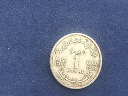 Münze Münzen Umlaufmünze Marokko 1 Franc 1951 - Morocco