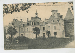 SAINT MAIXENT L'ECOLE - Château De MELZÉARD - Saint Maixent L'Ecole