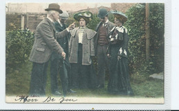 Humorous  Postcard Fatherly Advice . J.w.s. Posted Exeter 1904 - Greetings From...