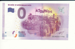 Billet Touristique  0 Euro  - MUSÉE D'ARROMANCHES - UEAG - 2016-1  n° 1196 - Billet épuisé - Other