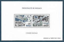 Monaco Bloc Spécial Gommé N°14**  Dentelé, Timbre N°1768/1769 Europa 1991, Espace. Cote 170€. - 1991