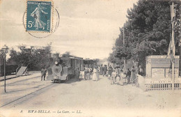 Ouistreham. Riva-Bella           14        La Gare.  Tramway   N° LL 8    (voir Scan) - Ouistreham