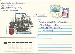 Russia Cover Sent To Denmark St. Petersborg 16-4-1999 - Cartas & Documentos
