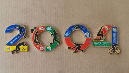 Athens 2004 Olympic Games - Cape Town Candidate City, Bid Puzzle Of 8 Pins With Sports (basketball, Tennis...) - Jeux Olympiques