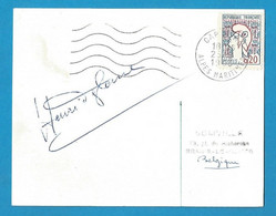 Signature / Dédicace / Autographe Original - Henri DEGLANE - Lutte, Catch - Jeux Olympiques 1924 - Handtekening