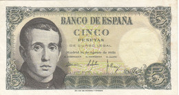 CRBS0407 BILLETE ESPAÑA 5 PESETA1951 SIN SERIE EBC- 15 - 5 Peseten