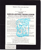DB Carolus Van Walleghem ° Zonnebeke 1859 † 1948 X M.Th. De Jonghe / Merchiers Joestens Ghyselen Hoornaert Iserbyt - Devotion Images