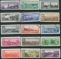 SOVIET UNION 1958 Capitals Of Soviet Republics (15) Used.  Michel 2146-54, 2174-79 - Used Stamps
