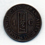 INDOCHINE FRANCAISE, 1 Centime, Bronze, Year 1888-A, KM # 1 - Vietnam
