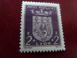 Lyon - Secours National - Armoirie De Ville - 2f.+2f. - Violet - Neuf Avec Trace De Charnière - Année 1941 - - Unused Stamps