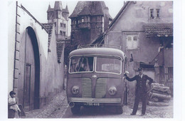 Ancien Autobus Floirat Et Son Chaffeur En Suisse  -  15x10cms  PHOTO - Autobus & Pullman