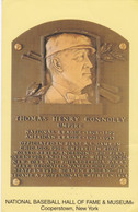 Thomas H Connolly Plaque National Baseball Hall Of Fame And Museum Cooperstown New York - Honkbal