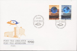 Finland 1990, Post, Hologram, 2val In FDC - Hologramme