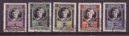 Luxemburg / Luxembourg 177 T/m 181 Used (1926) - 1921-27 Charlotte Voorzijde