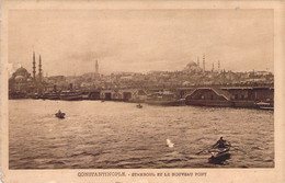 CPA - TURQUIE - Constantinople - Stamboul Et Le Nouveau Pont - Barque Editions D'art De L'orient - Türkei
