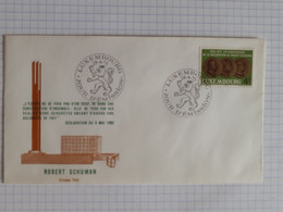 FDC - Robert Schuman N°859 Y & T - Luxembourg 28-04-1975 - Lettres & Documents