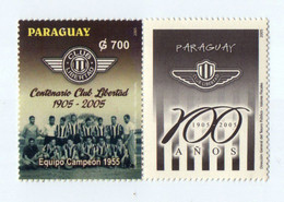 2005 - Paraguay - Centenario Club Libertad 1905 - 2005 - Equipo Campeón 1955 - Paraguay