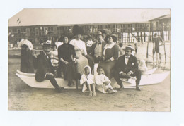 VIAREGGIO - LA SPIAGGIA - FOTO DI GRUPPO - CARTOLINA FOTOGRAFICA - AGOSTO 1912 ( 11418) - Viareggio