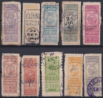 F-EX29493 BRAZIL BRASIL FEDERAL LOCAL REVENUE STAMPS LOT. ALAGOAS. - Segnatasse