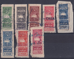 F-EX29502 BRAZIL BRASIL FEDERAL LOCAL REVENUE STAMPS LOT. PIAUI. - Segnatasse