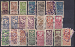 F-EX29510 BRAZIL BRASIL FEDERAL LOCAL REVENUE STAMPS LOT ALL DIFERENT. SAO PAULO. - Postage Due