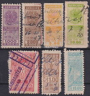 F-EX29514 BRAZIL BRASIL FEDERAL LOCAL REVENUE LOT ALL DIFERENT. GOIAS SERGIPE. - Timbres-taxe