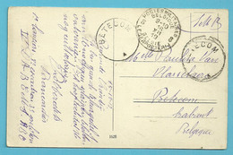 Kaart Stempel PMB 8 Op 16/12/19, Met Stempel Zonder Datummidden (muet) BETECOM (noodstempel) Als Aankomst - Fortune Cancels (1919)