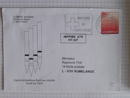 ATR 20g - Cachet De Luxembourg CT 20-04-2010 - Avec Indexation Automatique Au Dos - Covers & Documents