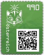 Österreich 2021 Crypto Stamp 3.1 Katze Green, Unused NFT, Sold Out, Grün, Ungebraucht NFT, Ausverkauft - Neufs