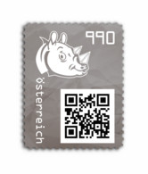 Österreich 2021 Crypto Stamp 3.1 Rhino Black, Unused NFT, Sold Out, Schwarz, Ungebraucht NFT, Ausverkauft - Neufs