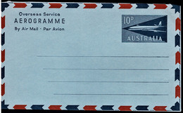 Australia 1965 Jet 10d Oversease Service Mint Aerogramme - Aerograms