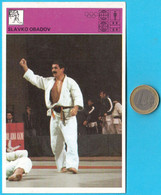 SLAVKO OBADOV - Judo ... Yugoslavia Vintage Trading Card Svijet Sporta 1980 * Martial Art - Sports De Combat