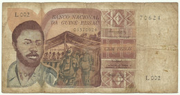 Guiné-Bissau - 100 Pesos - 24.9.1975 - Pick 2 - Serie L 002 - Domingos Ramos - Guinea - Guinea-Bissau
