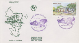 Enveloppe  FDC  1er  Jour    MAYOTTE    La  Maison  Du  Gouverneur     2010 - Andere & Zonder Classificatie