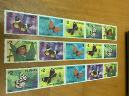 Philippines Stamp MNH Butterfly Sets X 3 - Philippines