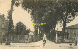 79 Moncoutant, Avenue De La Gare, Affranchie 1915 - Moncoutant