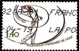 France Poste Obl Yv:2105 Mi:2225 Fédération Française De Golf (Obl.mécanique) - Gebruikt