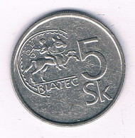5 KORUN 1993 SLOWAKIJE /15955/ - Slovakia