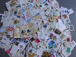 270 Gram Vele Diverse Gestempelde Zegels Op Fragment - Lots Of Used Stamps On Fragments - Timbres Sur Fragment - Sin Clasificación