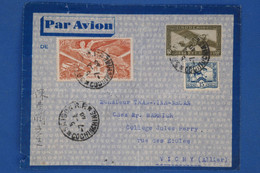 BB6  INDOCHINE  BELLE LETTRE  1948 COCHINCHINE POUR VICHY ALLIER +AFFRANCH.INTERESSANT - Poste Aérienne