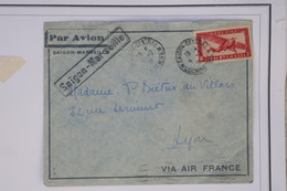 BB6  INDOCHINE  BELLE LETTRE 1936 SAIGON  POUR MARSEILLE +AFFRANCH.INTERESSANT - Airmail