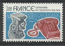 France 1976 Mi 1992 MNH  (ZE1 FRN1992) - Telecom