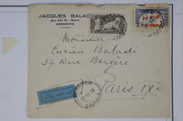 BB6 LIBAN  BELLE  LETTRE RRR  1946  BEYROUTH  POUR PARIS  +SURCHARGE ++ AFFRANCH. INTERESSANT - Brieven En Documenten