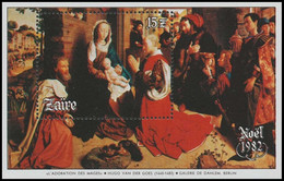 BL53** (1180) - Noël / Kerstmis / Weihnachten / Christmas - 1982 - ZAÏRE - Tableaux