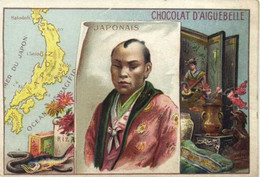 Chromo CHOCOLAT D'AIGUEBELLE  JAPONAIS    RV - Aiguebelle