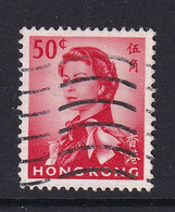 Hong Kong: 1962/73   QE II     SG203      50c   Scarlet   Used - Used Stamps