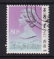 Hong Kong: 1989/91   QE II     SG605      80c   [Imprint Date: '1989']    Used - Usati