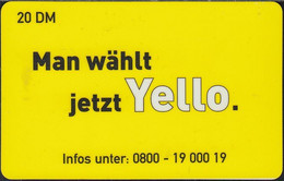 GERMANY Prepaid - Yello Strom - 20 DM Mit Anleitung - [2] Prepaid